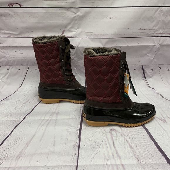 𝅺NWT Sporto Ecosystem Duck Boots Size 10 - Picture 2 of 7